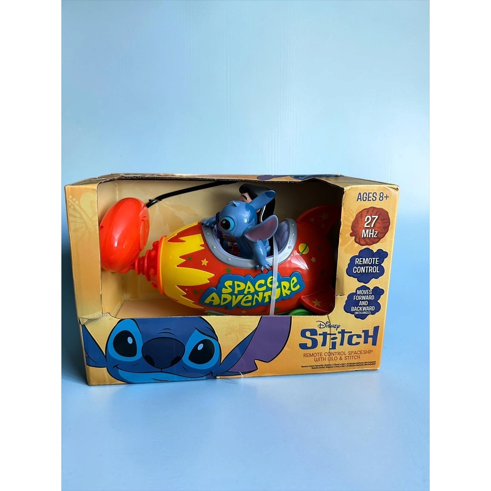 NEW IN BOX Disney Stitch Space Adventure w/Lilo Stitch Remote Control Spaceship